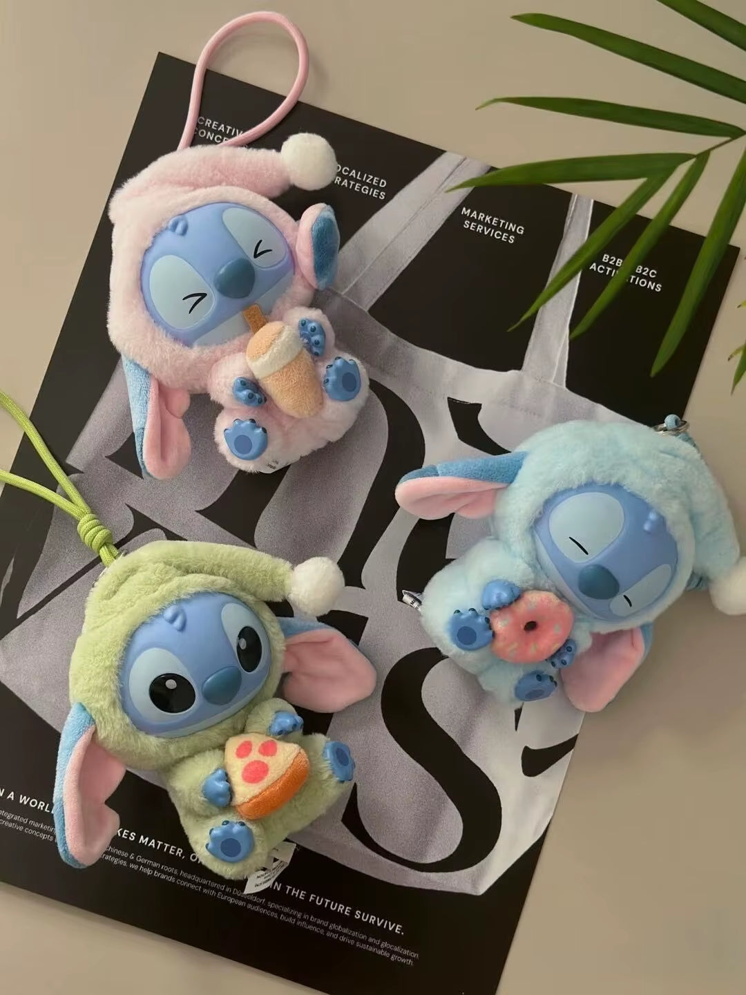 Kawaii Stitch Blind Box Bag Eat Some Thing before Sleep Series Vinyl Pendant Cute Doll Mystery Box Fluffy Doll Adult Gi