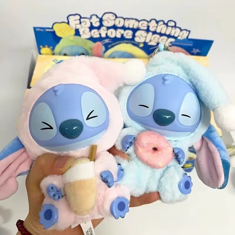 Kawaii Stitch Blind Box Bag Eat Some Thing before Sleep Series Vinyl Pendant Cute Doll Mystery Box Fluffy Doll Adult Gi