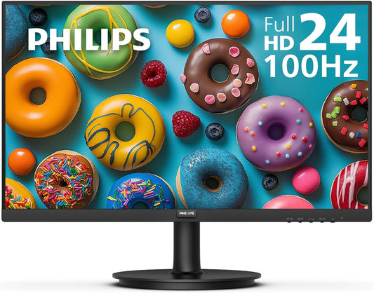241V8LB 24 Inch Frameless Full HD (1920 X 1080) 100Hz Monitor, VESA, HDMI X1, VGA Port X1, Eye Care, 4 Year Advance Replacement Warranty