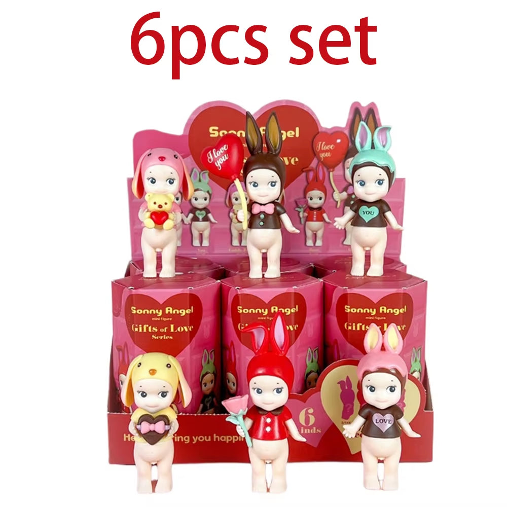 Angel Blind Box Dinosaur Good Luck Series Anime Figures Ornaments Seoul Strawberry Dolls Fans Children Christmas Gift Toys