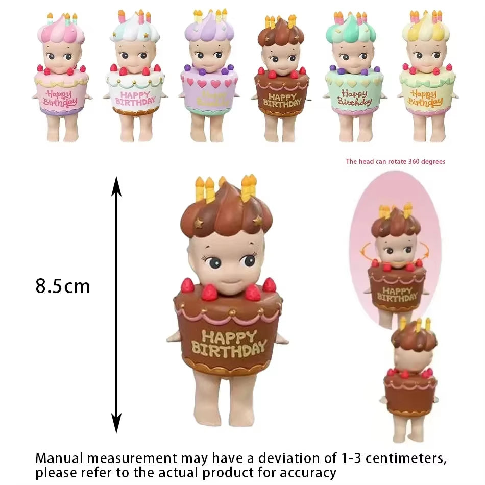 Cute S Angel Hippers Blind Box Birthday Cake Gift Series Doll Models Mini Anime Characters Gifts Room Christmas Gift