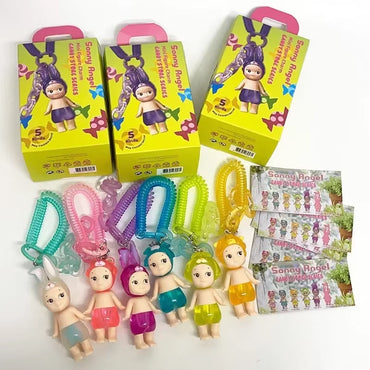 2025 NEW HOT Candy House Keychain Angel Puppy Sky Series Makes Sunny Doll Blind Box Backpack Doll Pendant Toys Surprise Box