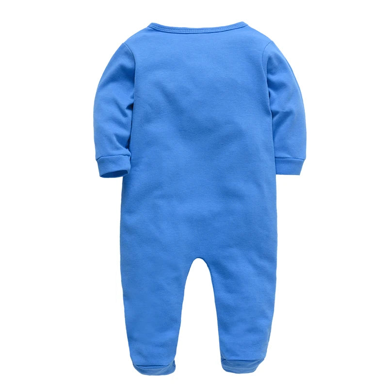1/3 Pcs Baby Boys Rompers Cartoon Print Overalls Cotton Infant Clothing Kids Jumpsuit Newborn Pajimas 0-3 Months