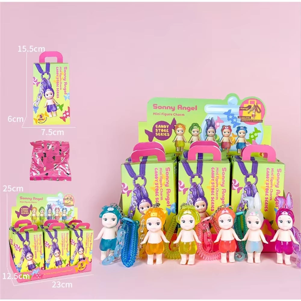 2025 NEW HOT Candy House Keychain Angel Puppy Sky Series Makes Sunny Doll Blind Box Backpack Doll Pendant Toys Surprise Box