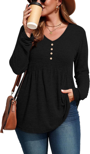 Ladies Tops and Blouses for Women Fall Sweaters Long Sleeve Shirts Winter Clothing for Women Fashion Clothing