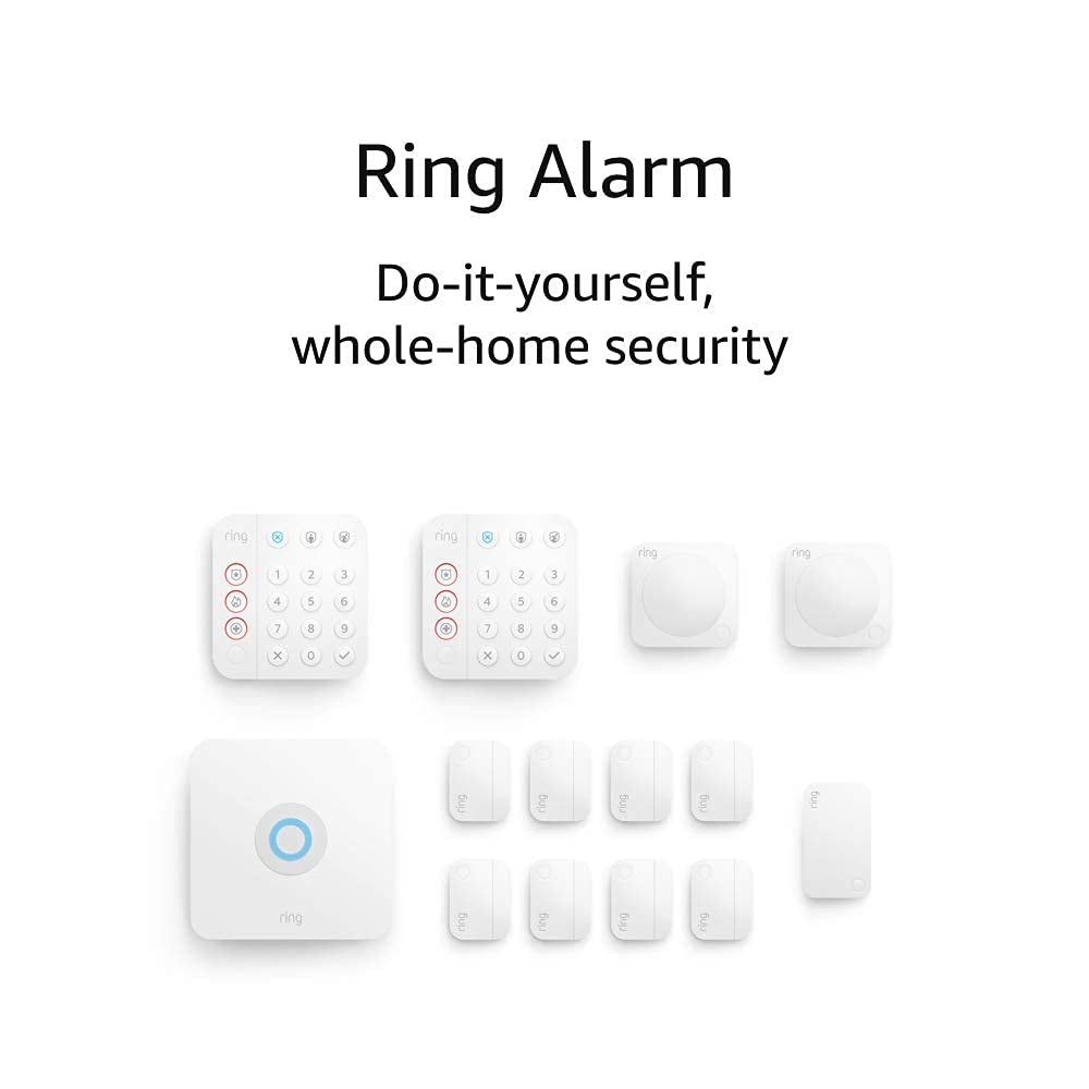 Alarm 14-Piece Kit – Wireless Smart Home Security System | Expandable | Easy Setup | Mobile App Control | 24/7 Professional Monito | Alexa Compatible