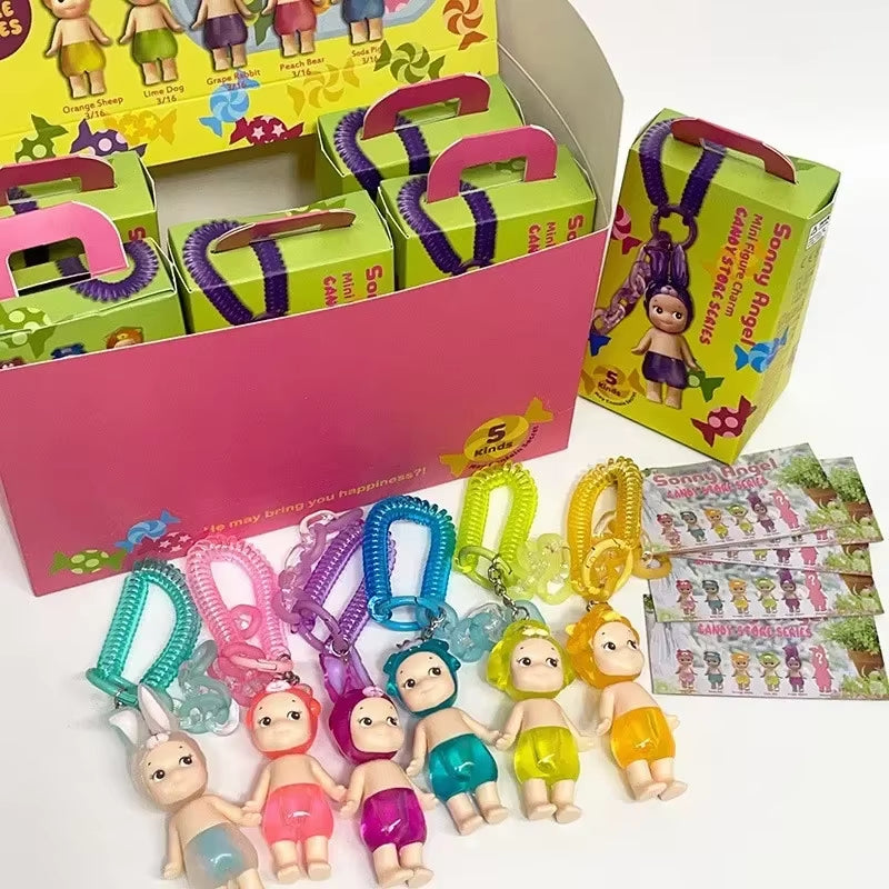 2025 NEW HOT Candy House Keychain Angel Puppy Sky Series Makes Sunny Doll Blind Box Backpack Doll Pendant Toys Surprise Box