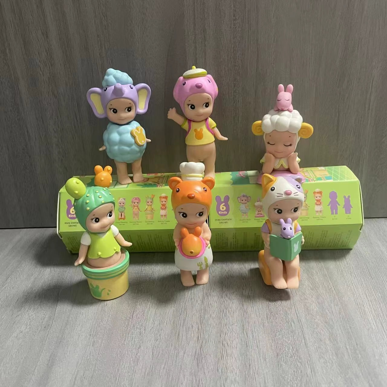 Angel Blind Box Dinosaur Good Luck Series Anime Figures Ornaments Seoul Strawberry Dolls Fans Children Christmas Gift Toys
