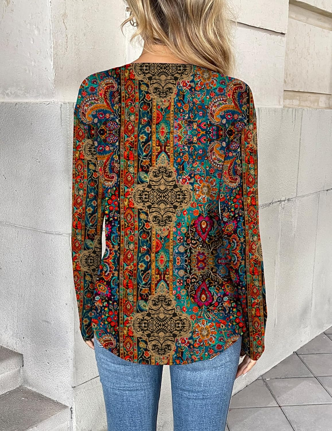 Women Long Sleeve Tops Dressy Casual V Neck Tshirts Basics Tee 2025 Fall Trendy Clothes