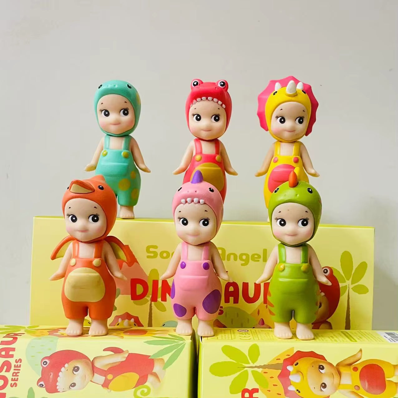 Angel Blind Box Dinosaur Good Luck Series Anime Figures Ornaments Seoul Strawberry Dolls Fans Children Christmas Gift Toys