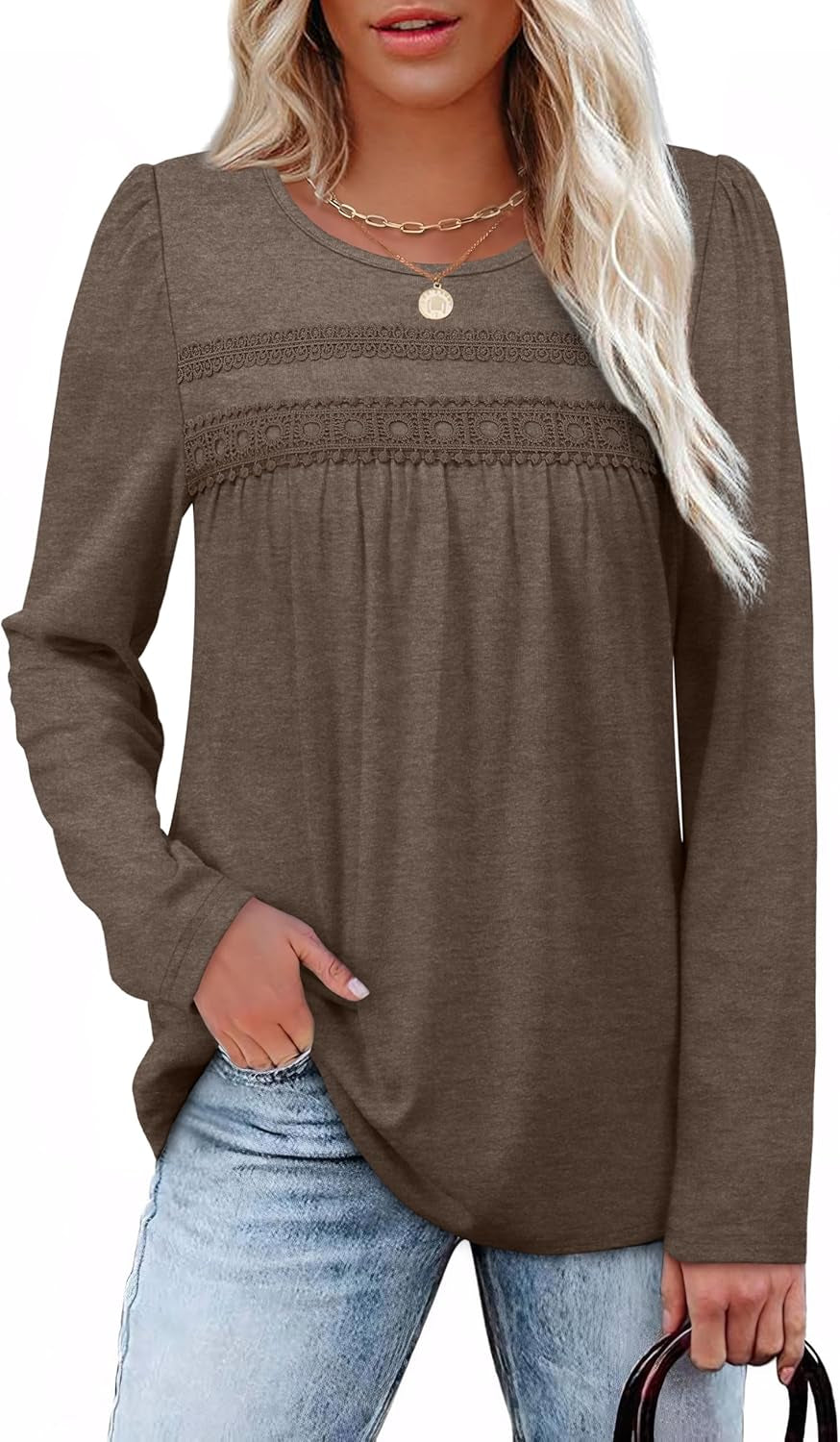 Boho Tops for Women Long Sleeve Shirts plus Size Early Fall Fashion Womens Blouses Dressy Casual Outfits M-4Xl