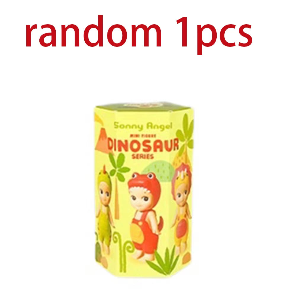 Angel Blind Box Dinosaur Good Luck Series Anime Figures Ornaments Seoul Strawberry Dolls Fans Children Christmas Gift Toys