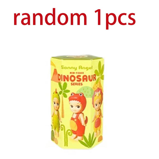 Angel Blind Box Dinosaur Good Luck Series Anime Figures Ornaments Seoul Strawberry Dolls Fans Children Christmas Gift Toys