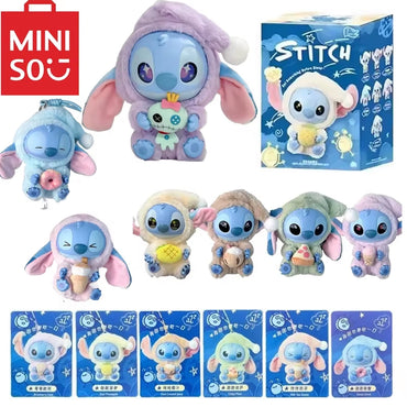 Kawaii Stitch Blind Box Bag Eat Some Thing before Sleep Series Vinyl Pendant Cute Doll Mystery Box Fluffy Doll Adult Gi