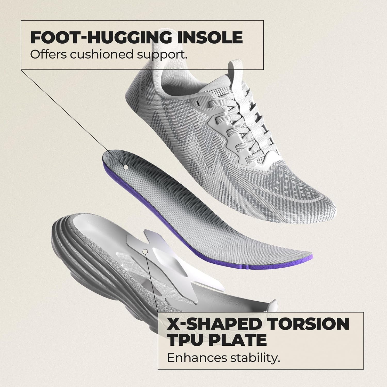 Women'S Slip on Walking Shoes Hands-Free Cushion Running Tennis Swiftplush Non-Slip Comfortable Workout Gym Athletic Fashion Sneakers