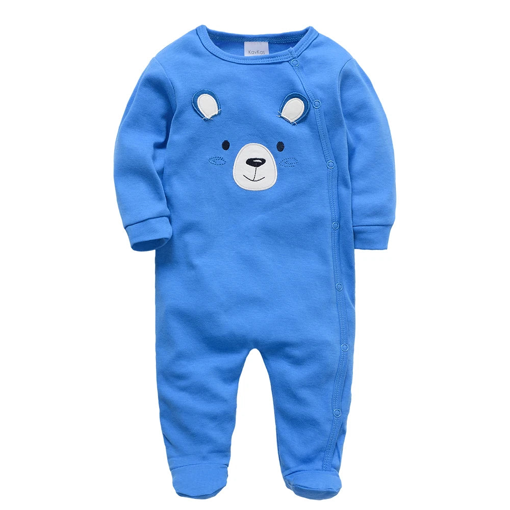 1/3 Pcs Baby Boys Rompers Cartoon Print Overalls Cotton Infant Clothing Kids Jumpsuit Newborn Pajimas 0-3 Months
