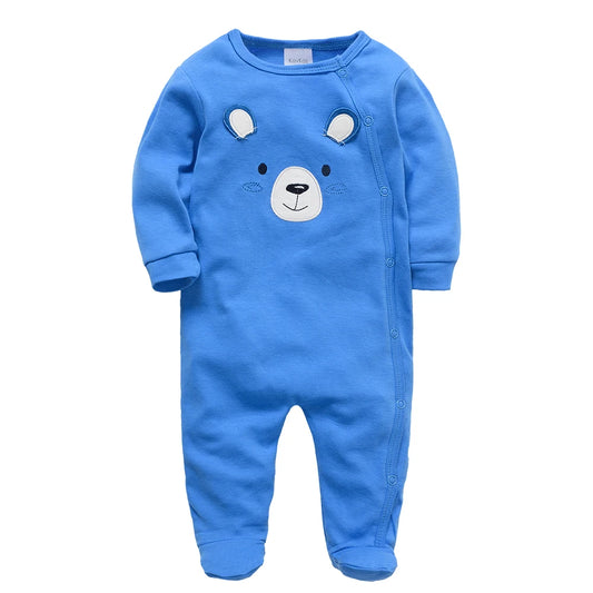 1/3 Pcs Baby Boys Rompers Cartoon Print Overalls Cotton Infant Clothing Kids Jumpsuit Newborn Pajimas 0-3 Months