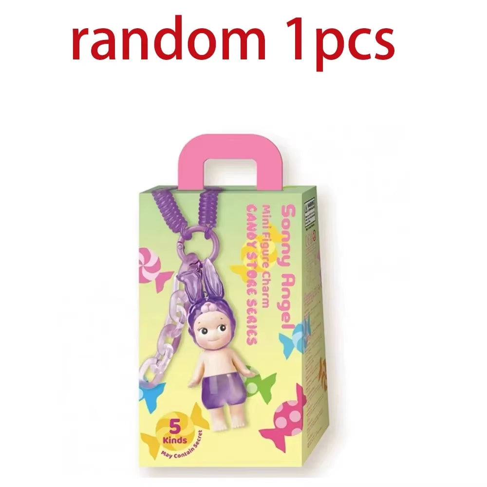 2025 NEW HOT Candy House Keychain Angel Puppy Sky Series Makes Sunny Doll Blind Box Backpack Doll Pendant Toys Surprise Box
