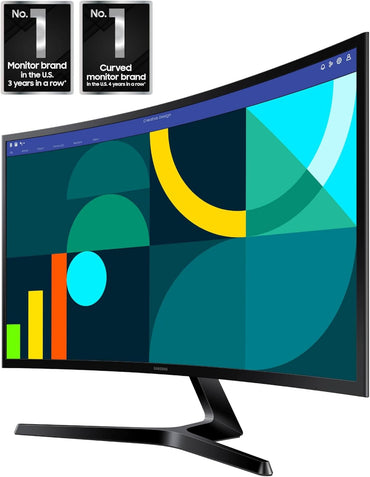 27" Essential S3 (S36GD) Series FHD 1800R Curved Computer Monitor, 100Hz, Game Mode, Advanced Eye Comfort, HDMI and D-Sub Ports, LS27D366GANXZA, 2024