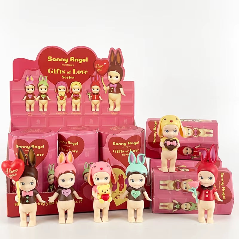 Angel Blind Box Dinosaur Good Luck Series Anime Figures Ornaments Seoul Strawberry Dolls Fans Children Christmas Gift Toys
