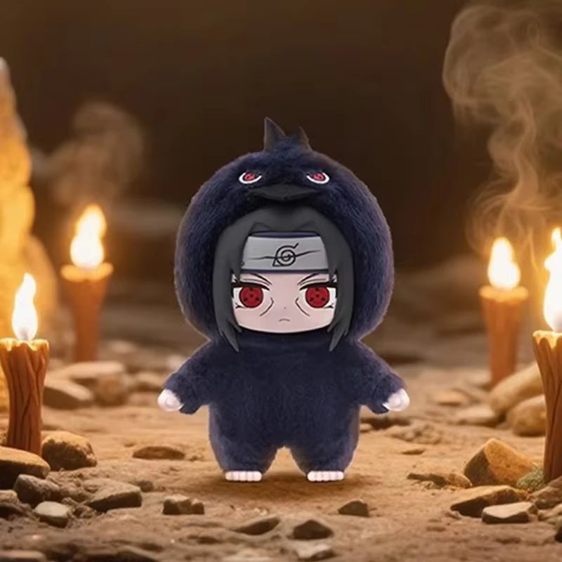Toptoy Naruto Shippuden Beast Party Series Vinyl Figure Plush-Like Texture Blind Box Chibi Kakashi Sasuke Collectible