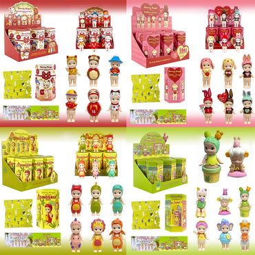 Angel Blind Box Dinosaur Good Luck Series Anime Figures Ornaments Seoul Strawberry Dolls Fans Children Christmas Gift Toys