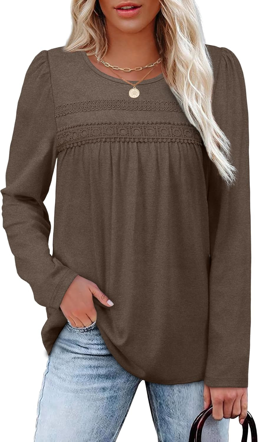Boho Tops for Women Long Sleeve Shirts plus Size Early Fall Fashion Womens Blouses Dressy Casual Outfits M-4Xl