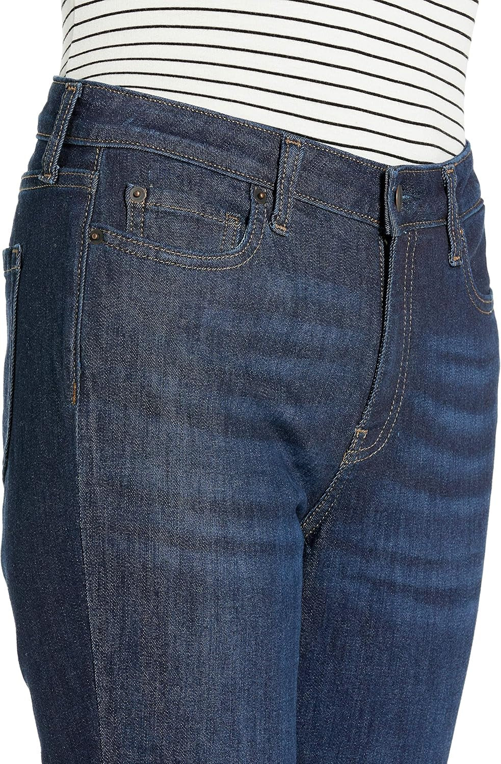 Women's Mid Rise Straight Leg Jeans, Slim Fit