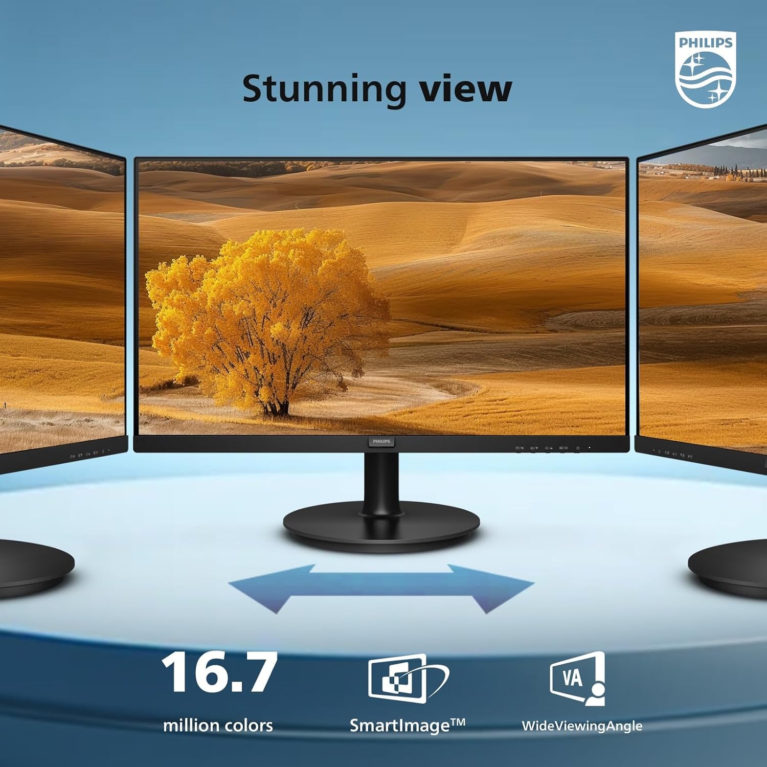 241V8LB 24 Inch Frameless Full HD (1920 X 1080) 100Hz Monitor, VESA, HDMI X1, VGA Port X1, Eye Care, 4 Year Advance Replacement Warranty