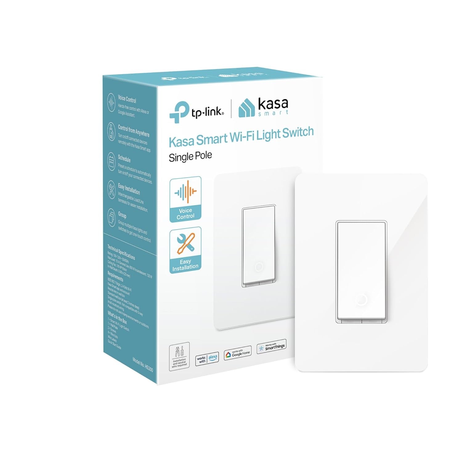 Tp-Link Accessory Switch TL-HS200 Smart Switch with Energy Monitoring Retail