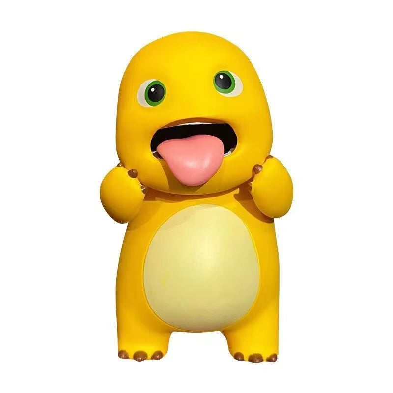 New Milk Dragon Tanking Daily 6-Piece Set Doll Toy Trendy Play Office Handmade Accessories Complete Set Blind Box Birthday Gift