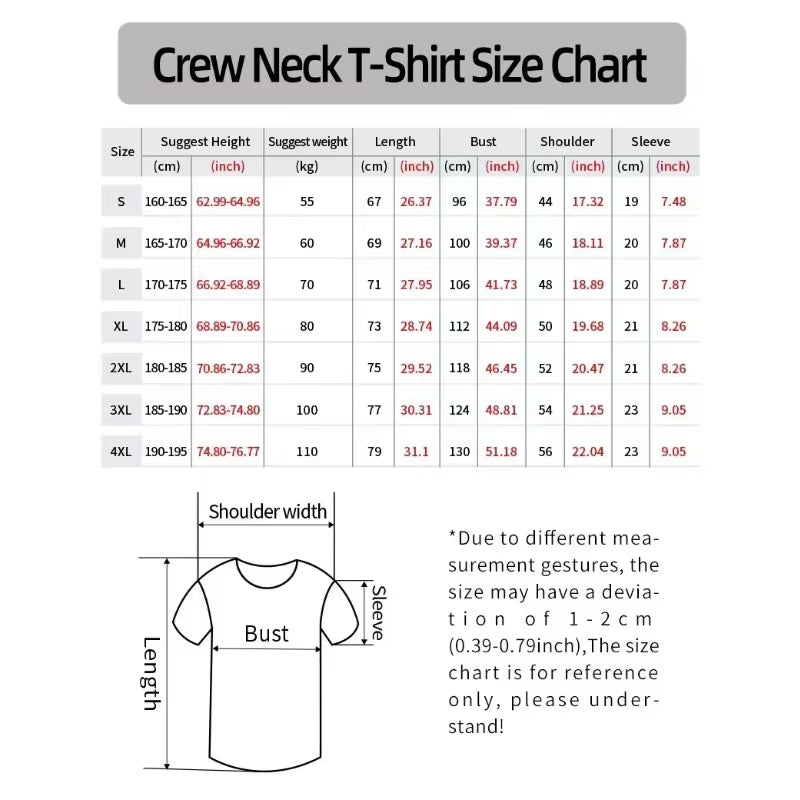 Men'S Hot 2025 Summer New Men'S and Women'S Short-Sleeved T-Shirt round Neck Casual Versatile Trend Fashion Simple Printed Top