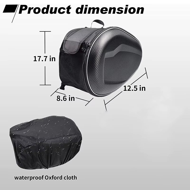 2PCS Universal Fit Motorcycle Pannier Bags Luggage Saddle Bags Side Storage Fork Travel Pouch Box Motorcycle Side Helmet Riding