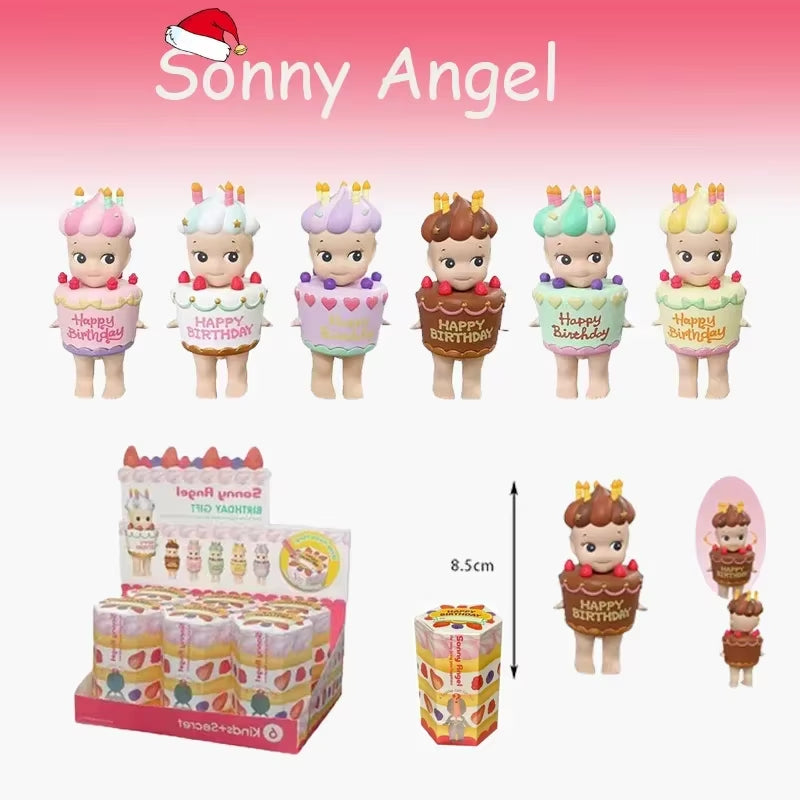 Cute S Angel Hippers Blind Box Birthday Cake Gift Series Doll Models Mini Anime Characters Gifts Room Christmas Gift