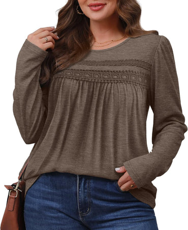 Boho Tops for Women Long Sleeve Shirts plus Size Early Fall Fashion Womens Blouses Dressy Casual Outfits M-4Xl