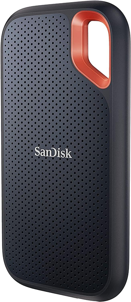 2TB Extreme Portable SSD - up to 1050Mb/S, USB-C, USB 3.2 Gen 2, IP65 Water and Dust Resistance, Updated Firmware - External Solid State Drive - SDSSDE61-2T00-G25