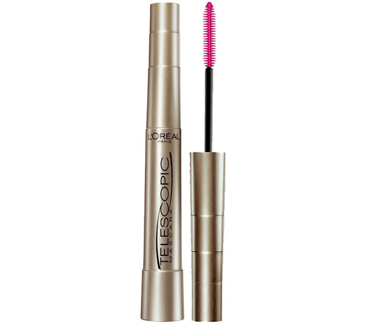 Makeup Telescopic Original Lengthening, Lash Separating Mascara with Dual Precision Brush, Washable, Blackest Black, 0.27 Fl Oz., 1 Count