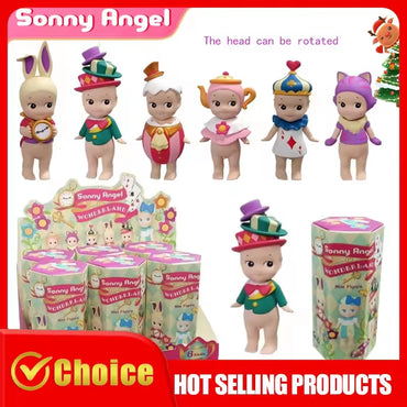Sonny Angel in Wonderland Series Blind Box Cute Anime Figure Collectible Toy Doll Home Decor Gift for Kids Girls Birthday Party