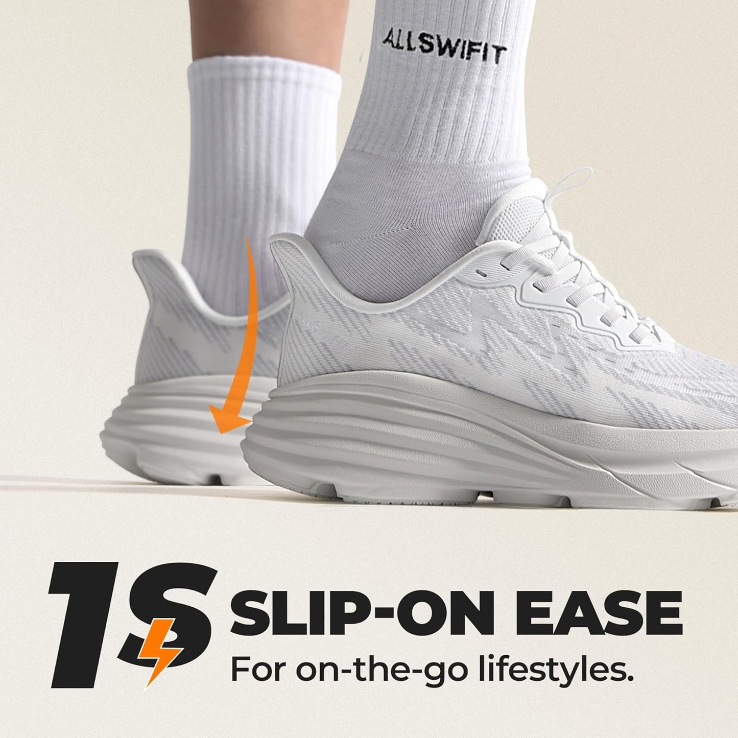 Women'S Slip on Walking Shoes Hands-Free Cushion Running Tennis Swiftplush Non-Slip Comfortable Workout Gym Athletic Fashion Sneakers