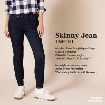 Women'S Mid-Rise Stretchy Skinny Jean