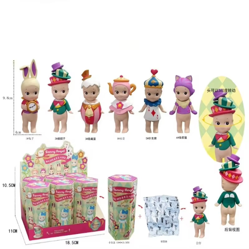 Sonny Angel in Wonderland Series Blind Box Cute Anime Figure Collectible Toy Doll Home Decor Gift for Kids Girls Birthday Party