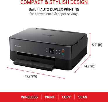 PIXMA Ts6420A All-In-One Wireless Inkjet Printer [Print, Copy, Scan], Works with Alexa