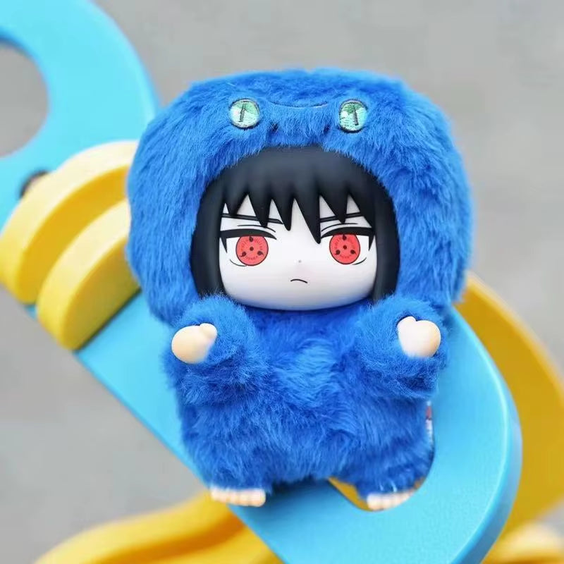 Toptoy Naruto Shippuden Beast Party Series Vinyl Figure Plush-Like Texture Blind Box Chibi Kakashi Sasuke Collectible