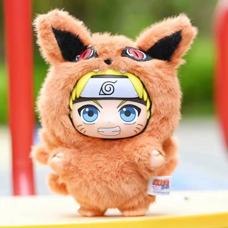 Toptoy Naruto Shippuden Beast Party Series Vinyl Figure Plush-Like Texture Blind Box Chibi Kakashi Sasuke Collectible