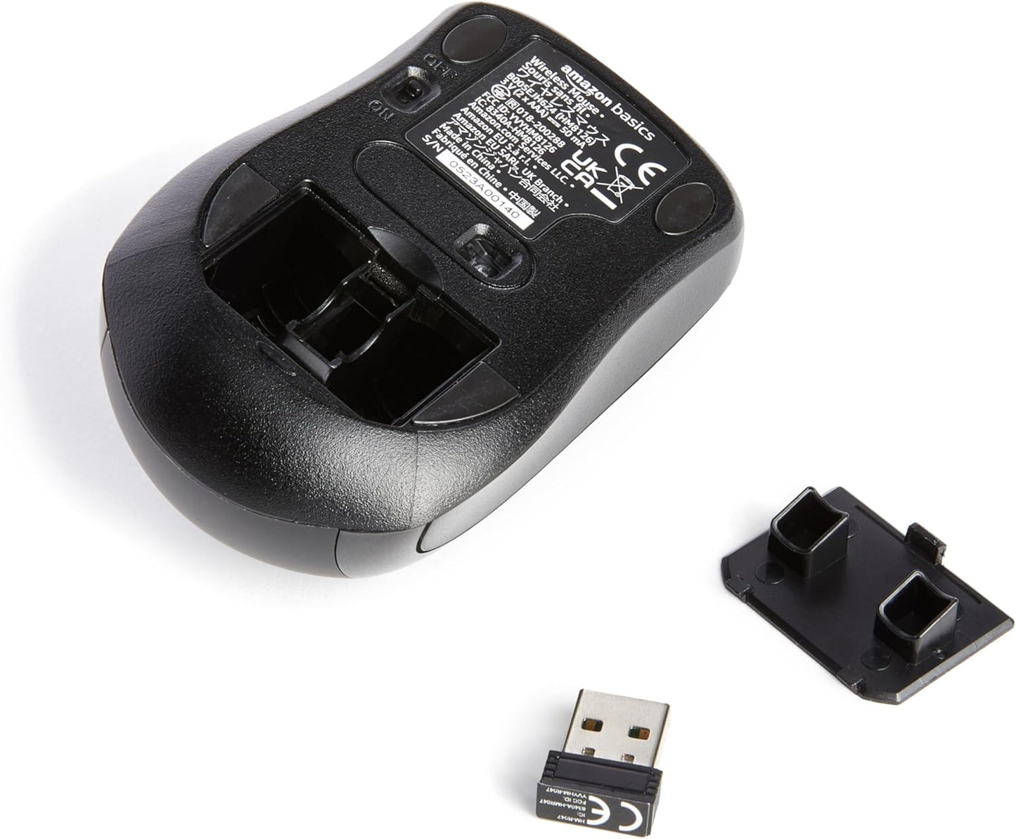 2.4 Ghz Wireless Optical Computer Mouse with USB Nano Receiver, Black